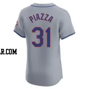 Mike Piazza Men's New York Mets Gray Elite Road Jersey