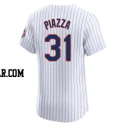 Mike Piazza Men's New York Mets White Elite Home Jersey