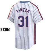 Mike Piazza Men's New York Mets White Limited Cooperstown Collection Jersey