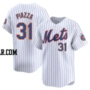 Mike Piazza Men's New York Mets White Limited Home Jersey