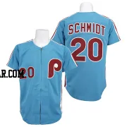 Mike Schmidt Men's Philadelphia Phillies Blue Authentic Throwback Jersey