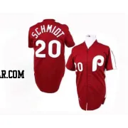 Mike Schmidt Men's Philadelphia Phillies Red Authentic Throwback Jersey