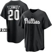 Mike Schmidt Youth Philadelphia Phillies Black/White Replica Jersey