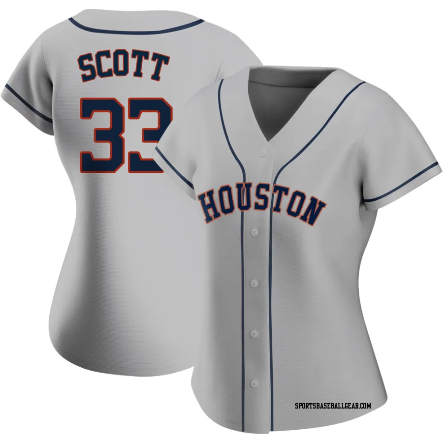 Mike Scott Women's Houston Astros Gray Authentic Road 2020 Jersey