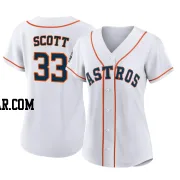 Mike Scott Women's Houston Astros White Authentic 2022 World Series Home Jersey