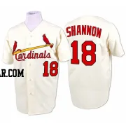 Mike Shannon Men's St. Louis Cardinals Cream Authentic 1964 Throwback Jersey