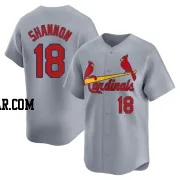 Mike Shannon Men's St. Louis Cardinals Gray Limited Away Jersey