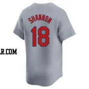 Mike Shannon Men's St. Louis Cardinals Gray Limited Away Jersey