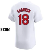 Mike Shannon Men's St. Louis Cardinals White Elite Home Jersey