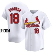 Mike Shannon Men's St. Louis Cardinals White Limited Home Jersey