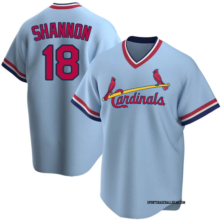 Mike Shannon Youth St. Louis Cardinals Light Blue Replica Road Cooperstown Collection Jersey