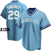 Mike Sweeney Men's Kansas City Royals Light Blue Replica Road Cooperstown Collection Jersey