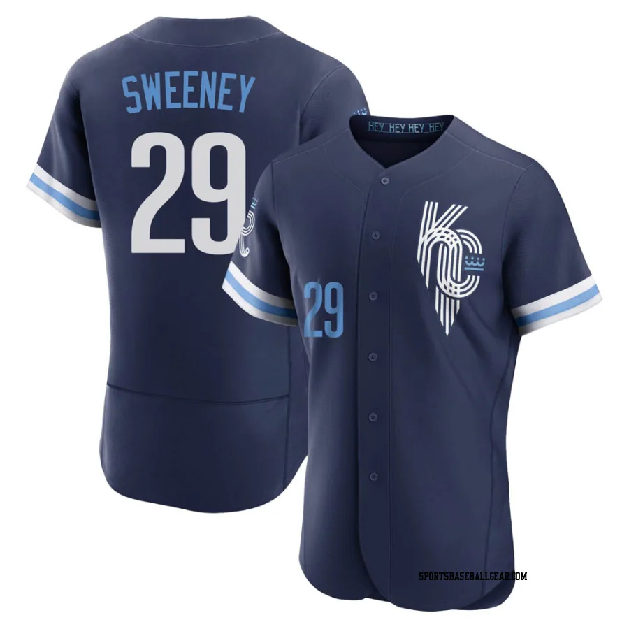 Mike Sweeney Men's Kansas City Royals Navy Authentic 2022 City Connect Jersey