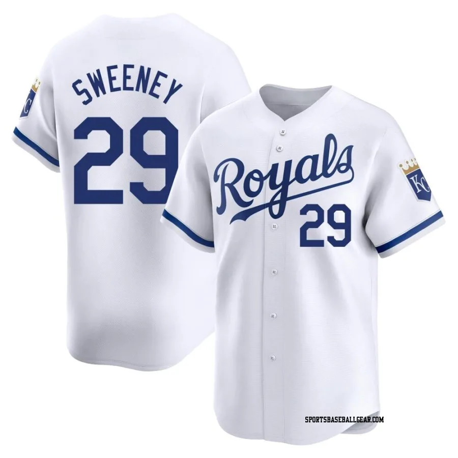 Mike Sweeney Men's Kansas City Royals White Limited Home Jersey