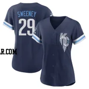 Mike Sweeney Women's Kansas City Royals Navy Authentic 2022 City Connect Jersey