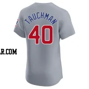 Mike Tauchman Men's Chicago Cubs Gray Elite Road Jersey