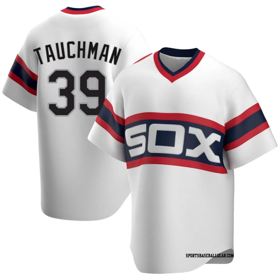 Mike Tauchman Men's Chicago White Sox White Replica Cooperstown Collection Jersey