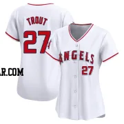 Mike Trout Women's Los Angeles Angels White Limited Home Jersey