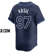 Mike Vasil Men's Tampa Bay Rays Navy Limited Away Jersey