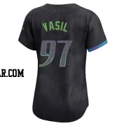 Mike Vasil Women's Tampa Bay Rays Charcoal Limited 2024 City Connect Jersey