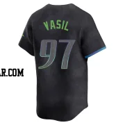 Mike Vasil Youth Tampa Bay Rays Charcoal Limited 2024 City Connect Jersey