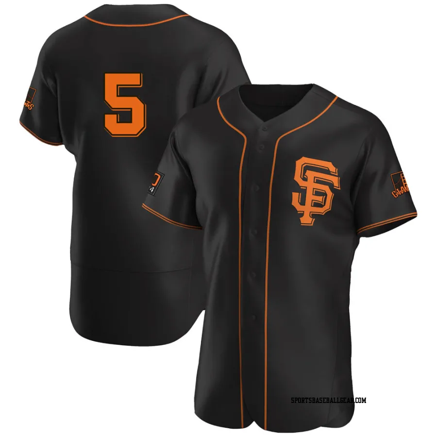 Mike Yastrzemski Men's San Francisco Giants Black Authentic Alternate Jersey