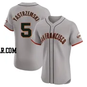 Mike Yastrzemski Men's San Francisco Giants Gray Elite Road Jersey