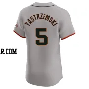 Mike Yastrzemski Men's San Francisco Giants Gray Elite Road Jersey