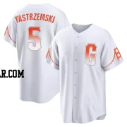 Mike Yastrzemski Men's San Francisco Giants White Replica 2021 City Connect Jersey