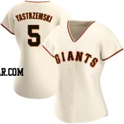 Mike Yastrzemski Women's San Francisco Giants Cream Authentic Home Jersey