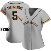 Mike Yastrzemski Women's San Francisco Giants Gray Authentic Road Jersey