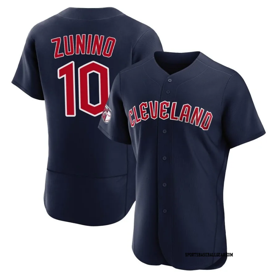 Mike Zunino Men's Cleveland Guardians Navy Authentic Alternate Jersey