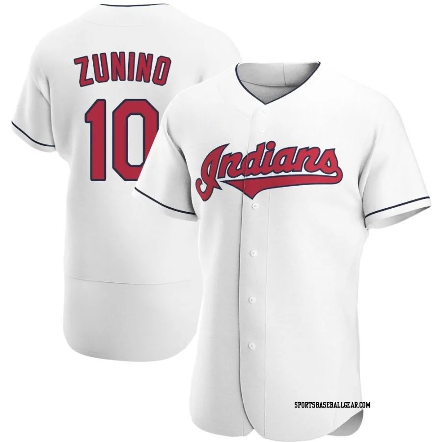 Mike Zunino Men's Cleveland Guardians White Authentic Home Jersey