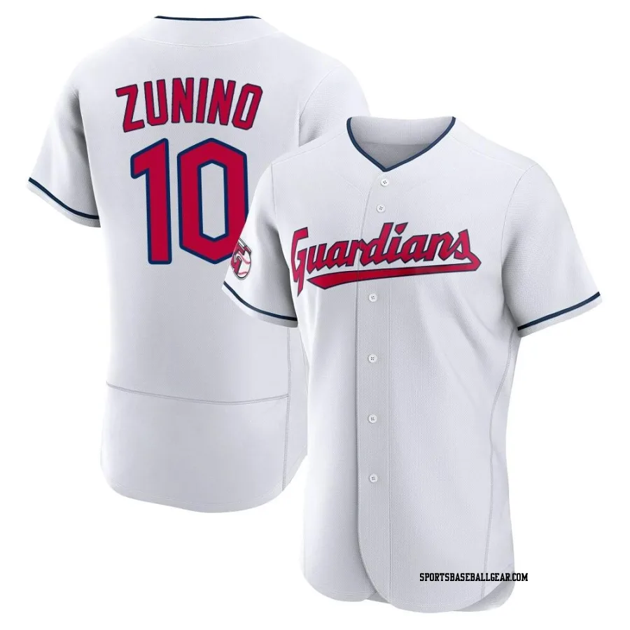 Mike Zunino Men's Cleveland Guardians White Authentic Home Jersey