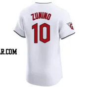 Mike Zunino Men's Cleveland Guardians White Elite Home Jersey