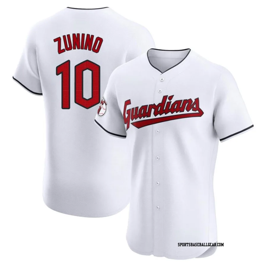 Mike Zunino Men's Cleveland Guardians White Elite Home Jersey