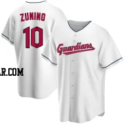 Mike Zunino Men's Cleveland Guardians White Replica Home Jersey