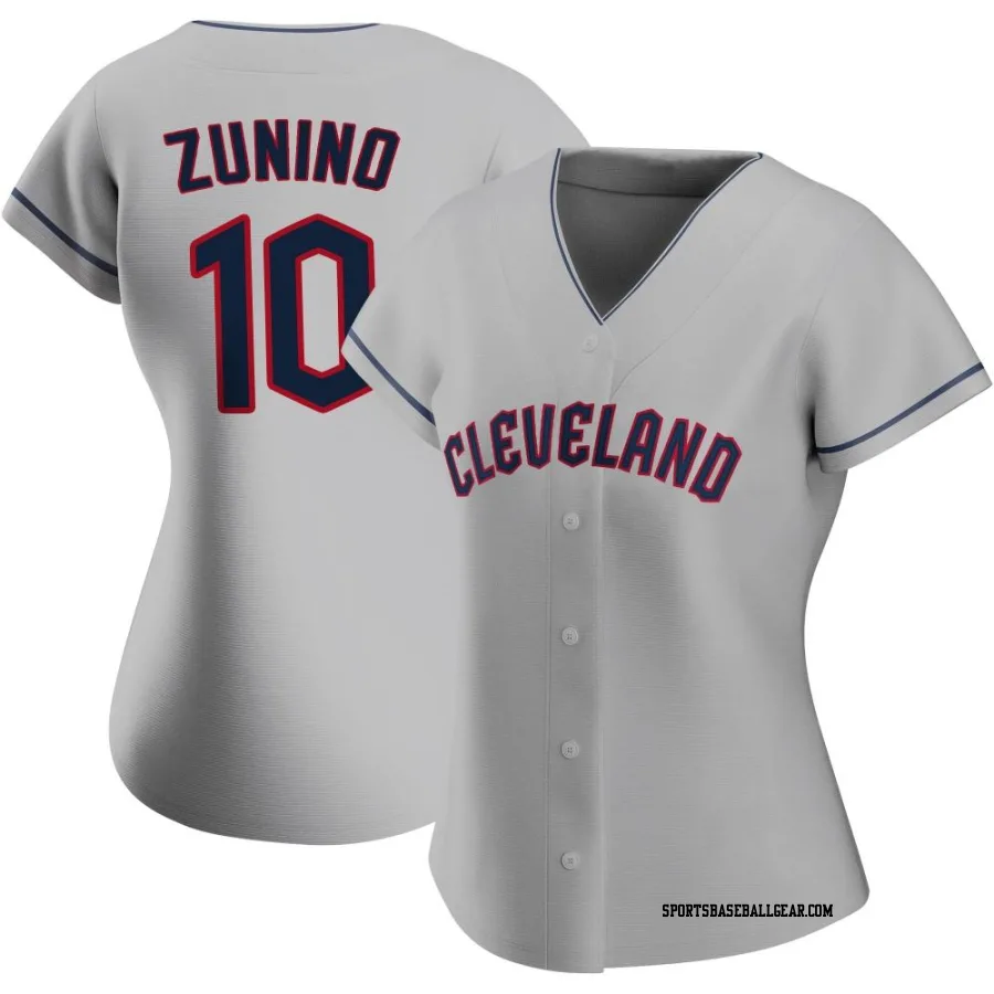 Mike Zunino Women's Cleveland Guardians Gray Replica Road Jersey