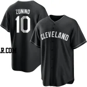 Mike Zunino Youth Cleveland Guardians Black/White Replica Jersey