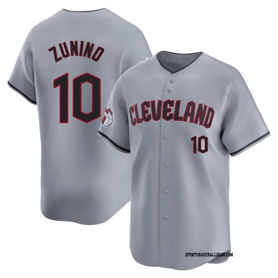 Mike Zunino Youth Cleveland Guardians Gray Limited Road Jersey