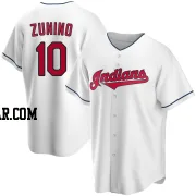 Mike Zunino Youth Cleveland Guardians White Replica Home Jersey