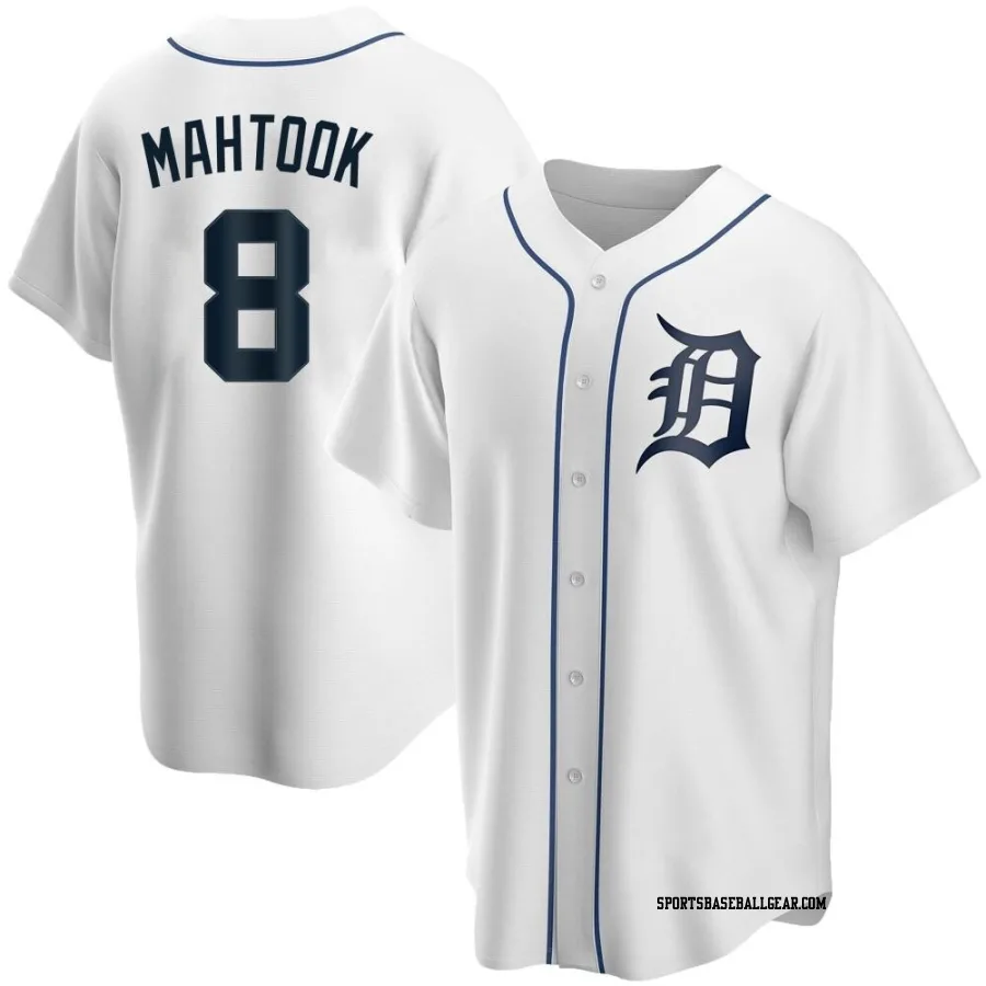 Mikie Mahtook Men's Detroit Tigers White Replica Home Jersey