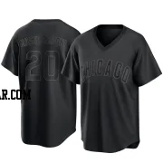 Miles Mastrobuoni Men's Chicago Cubs Black Replica Pitch Fashion Jersey