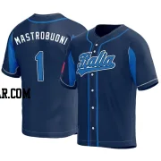 Miles Mastrobuoni Men's Italy Baseball Navy Replica 2023 World Baseball Classic Jersey