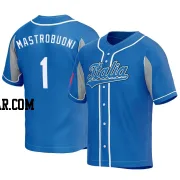 Miles Mastrobuoni Men's Italy Baseball Royal Replica 2023 World Baseball Classic Jersey