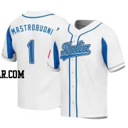 Miles Mastrobuoni Men's Italy Baseball White Replica 2023 World Baseball Classic Jersey