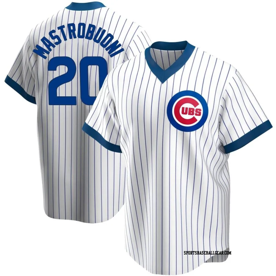 Miles Mastrobuoni Youth Chicago Cubs White Replica Home Cooperstown Collection Jersey