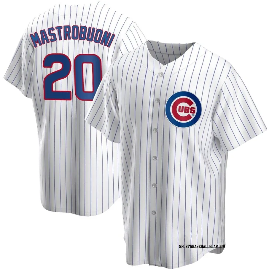 Miles Mastrobuoni Youth Chicago Cubs White Replica Home Jersey