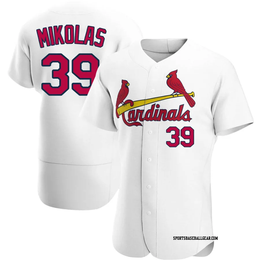 Miles Mikolas Men's St. Louis Cardinals White Authentic Home Jersey