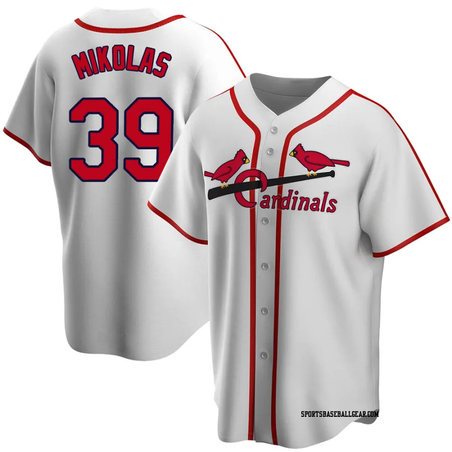 Miles Mikolas Youth St. Louis Cardinals White Home Cooperstown Collection Jersey